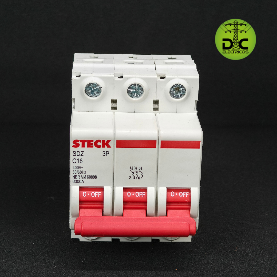 BREAKER RIEL 3X16 AMP steck
