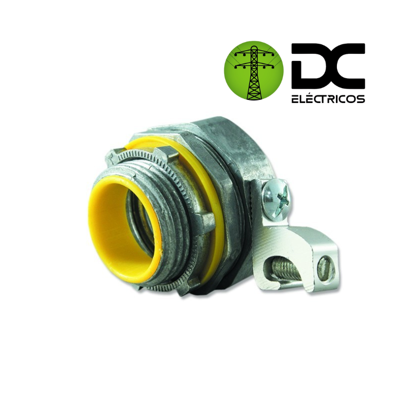 conector recto 2" con polo a tierra