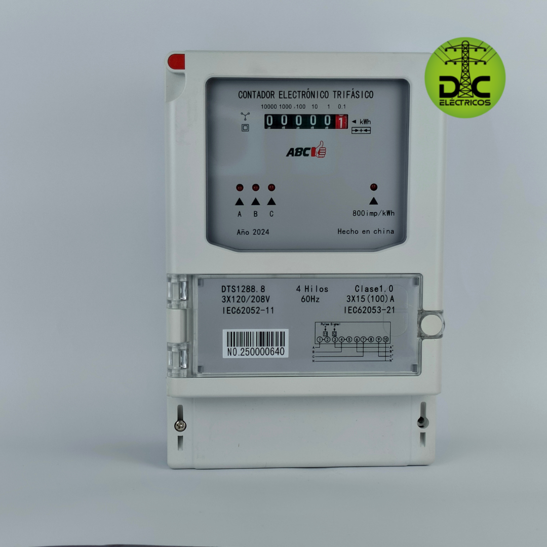 medidor trifásico análogo con protocolo ABC USA EDL 18