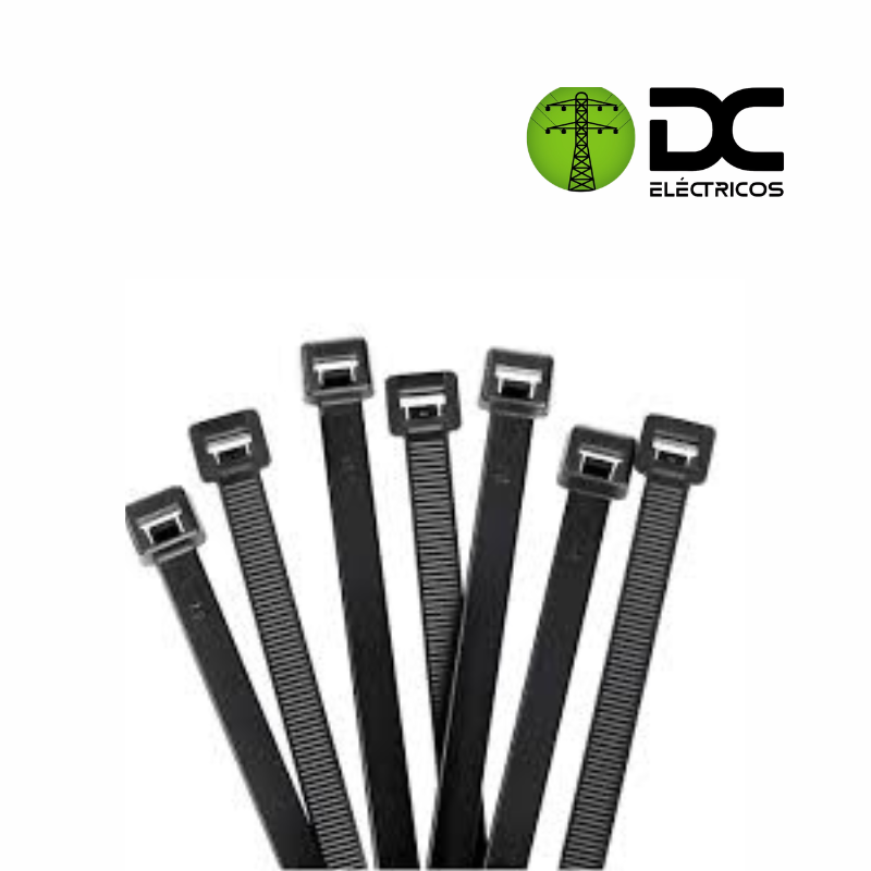 amarre plástico de 20cm negro