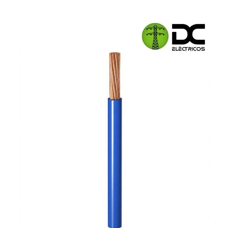cable cobre # 8 azul procables