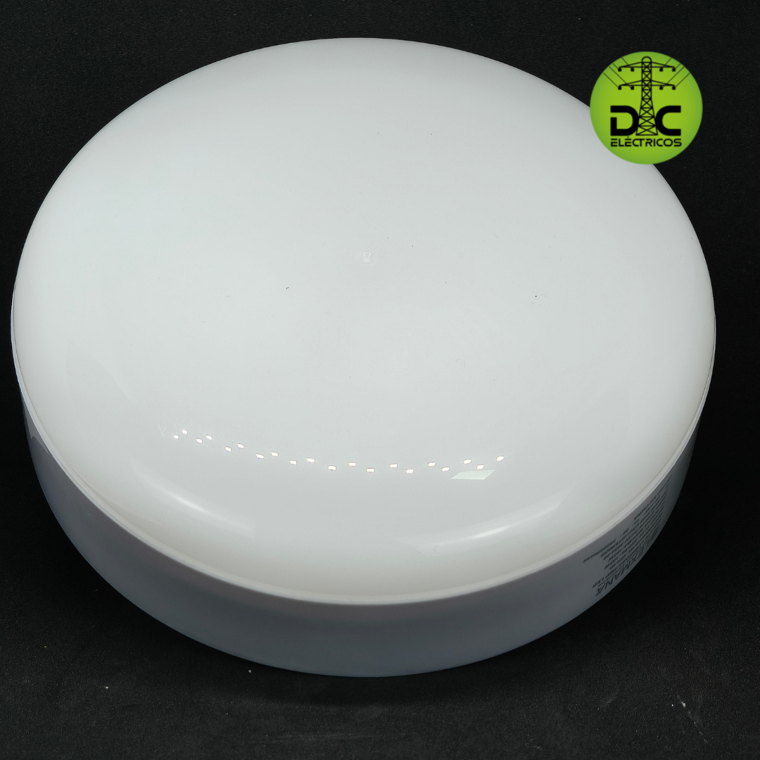 panel alta potencia 36w sobreponer redondo luz blanca