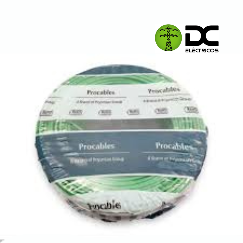 cable cobre # 12 verde procables